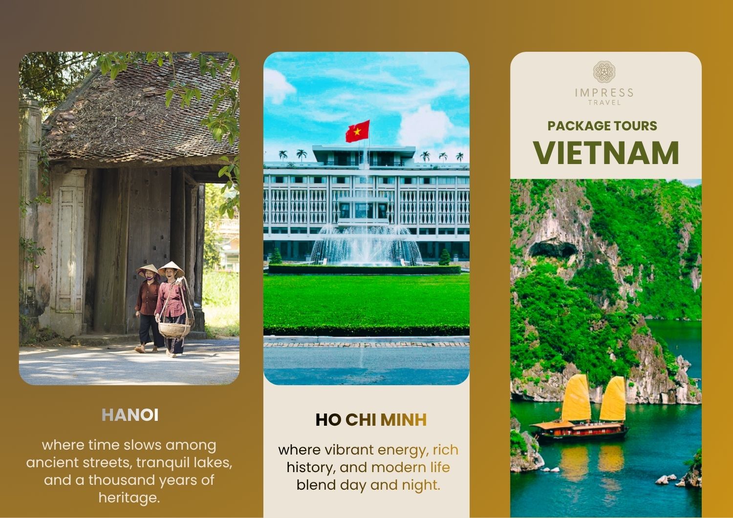 Vietnam package tours from North to South