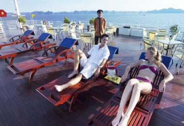 Relax on Sundeck of Huong Hai Cruise