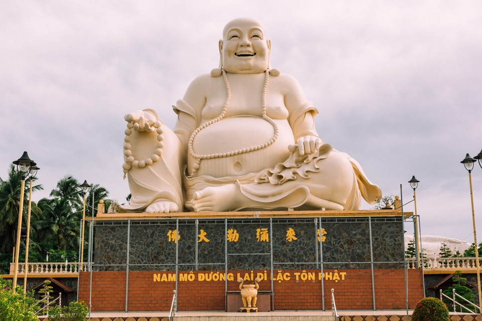 Vinh Trang Pagoda In Mekong Budda