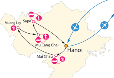 Mu Cang Chai Travel Map
