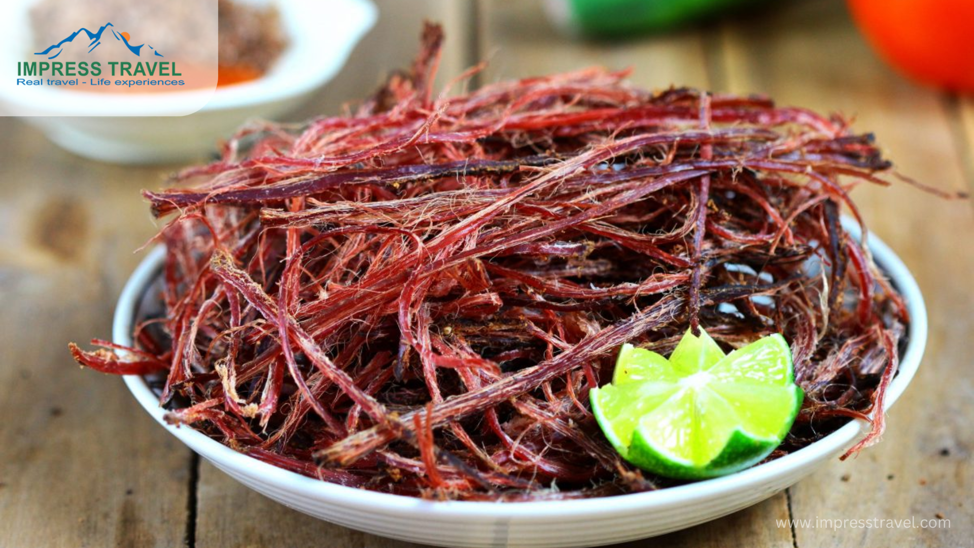 Buffalo meat is kept in the kitchen