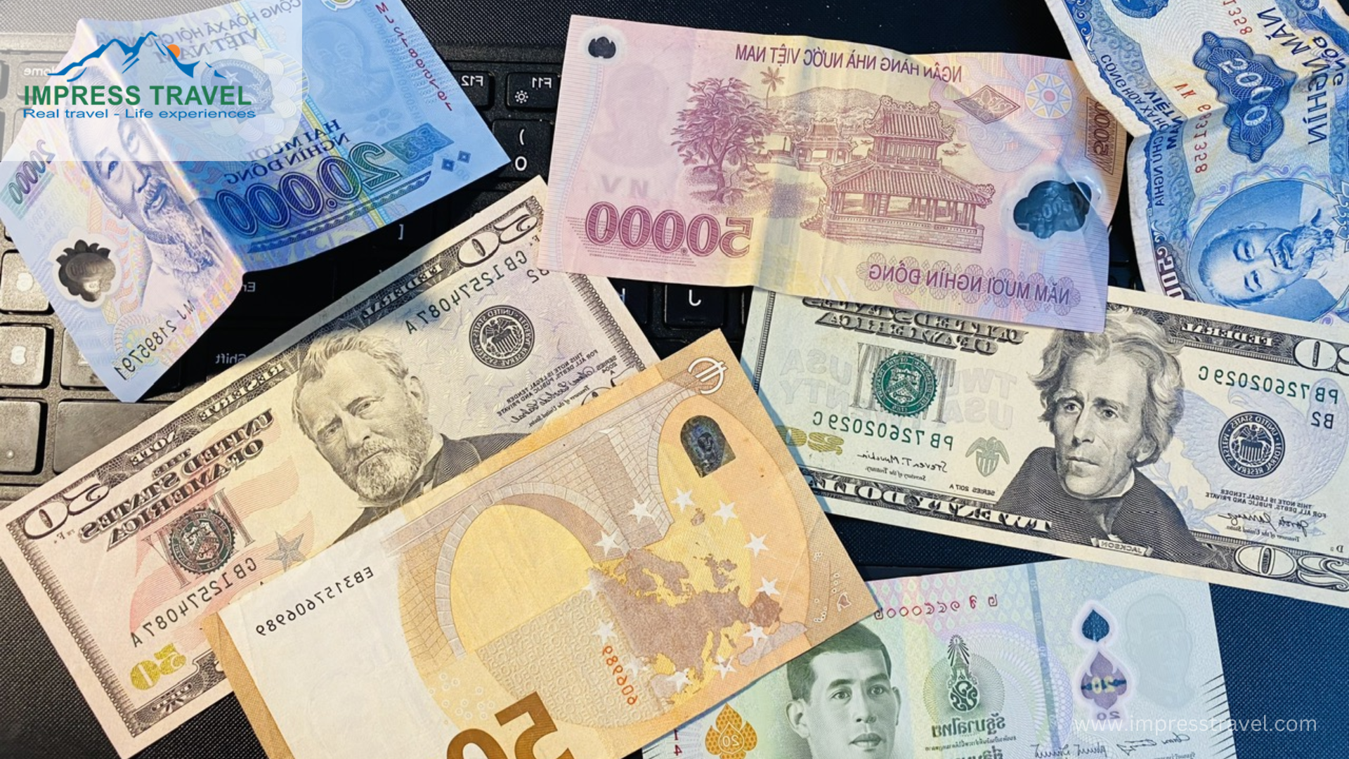 Exchange the foreign currencies to VND