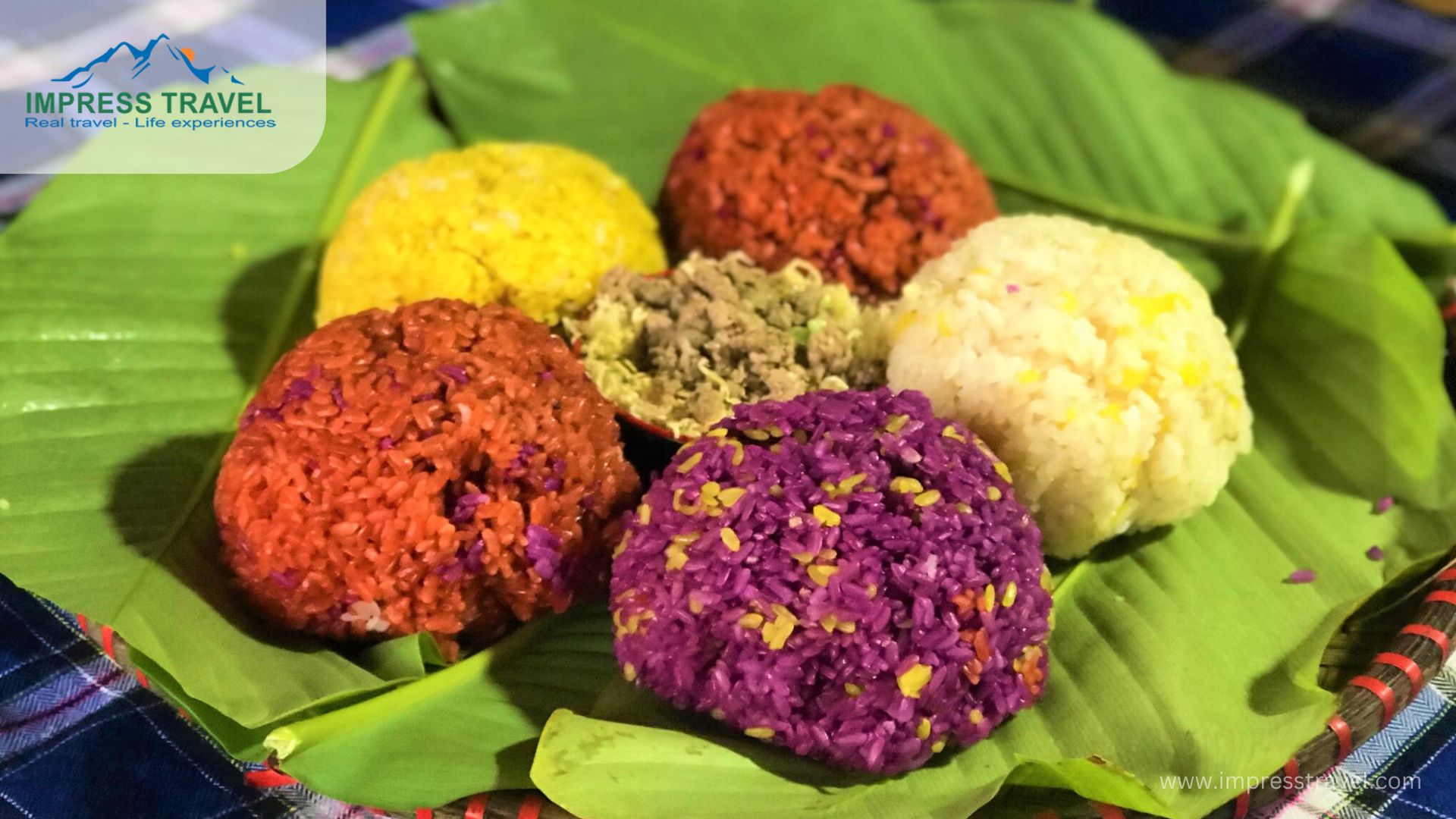 Five-Color Sticky Rice (Xôi Ngũ Sắc)