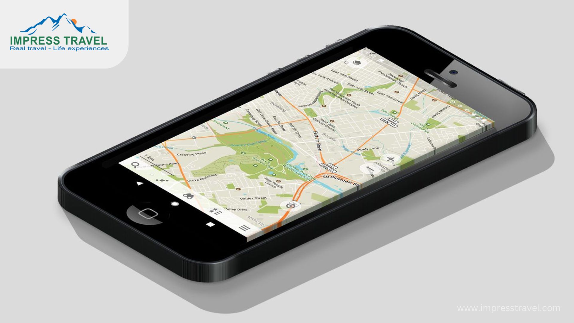 Maps or GPS navigation apps