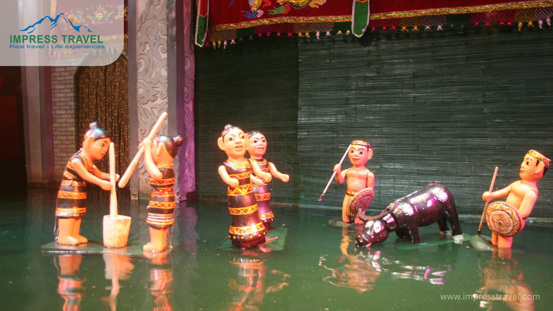 Water puppet performances