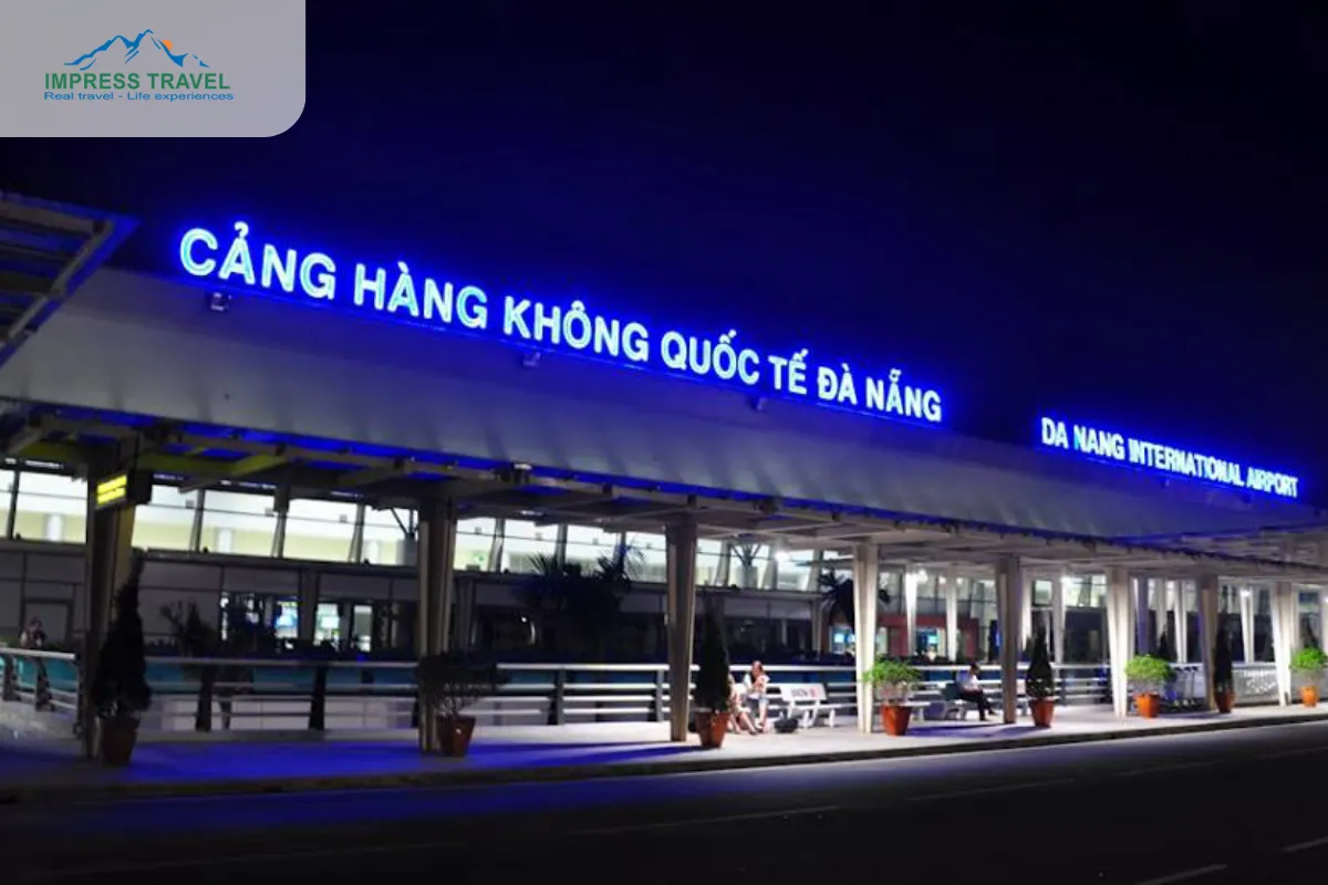 Danang airport is located in the city center