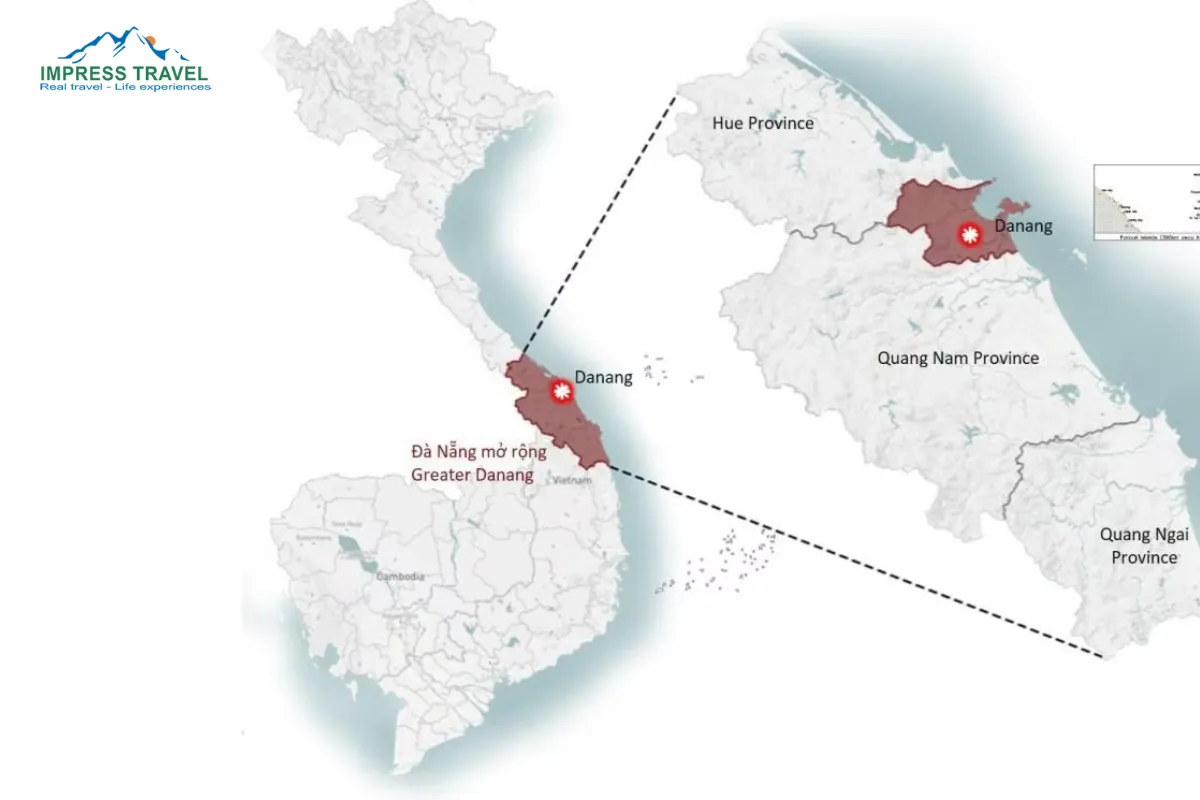 Geographical location of Da Nang