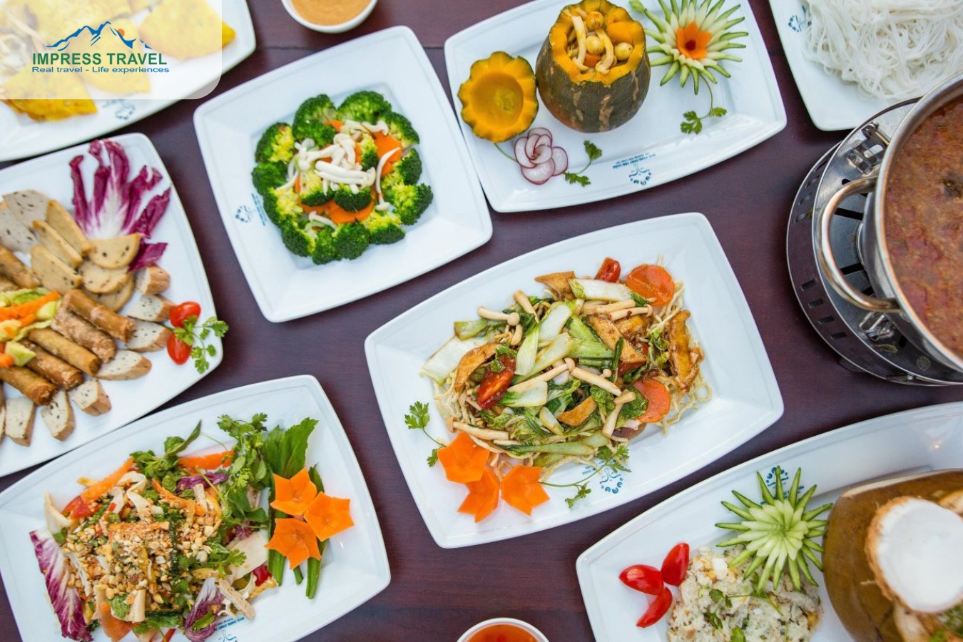 With a menu of many diverse and eye-catching vegetarian dishes