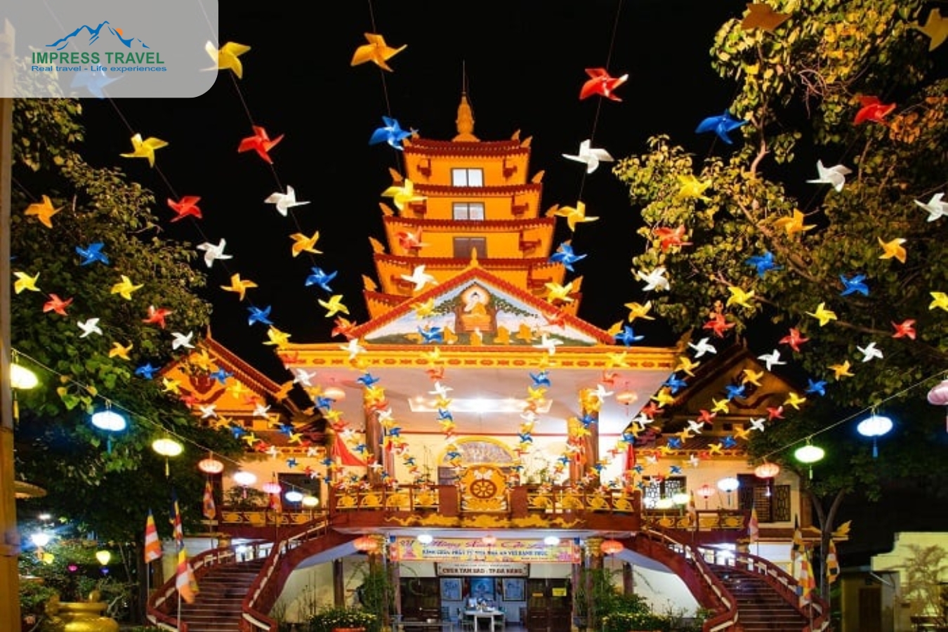 Tam Bao Pagoda in Da Nang has a peaceful, spacious and sacred beauty