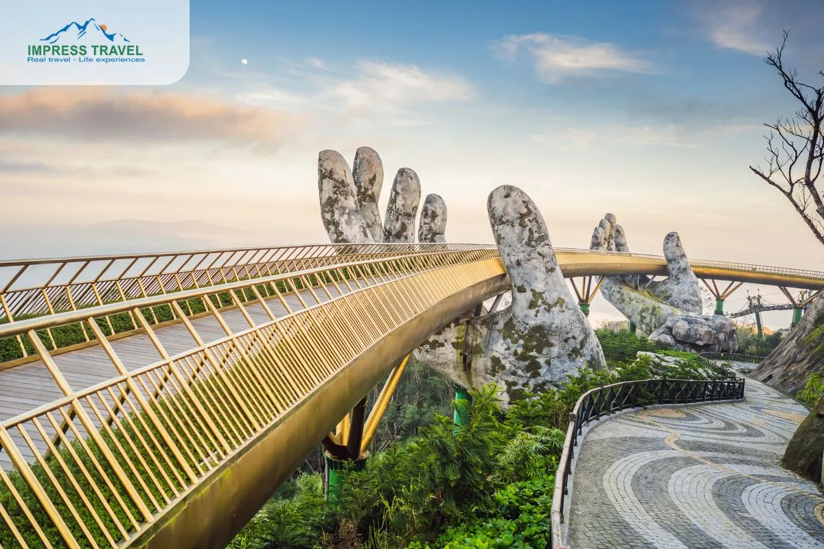 The Golden Bridge At Ba Na Hills