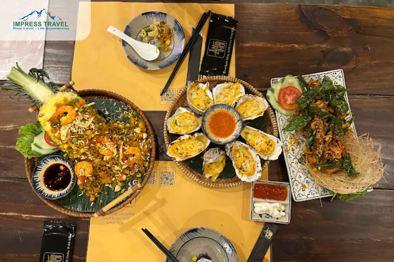 Typical dishes at An Thoi Restaurant