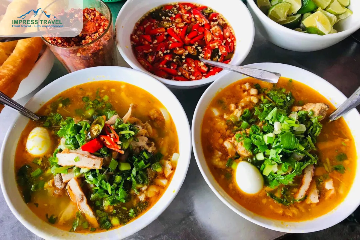 Traditional dish - Vietnamese bread soup in Danang