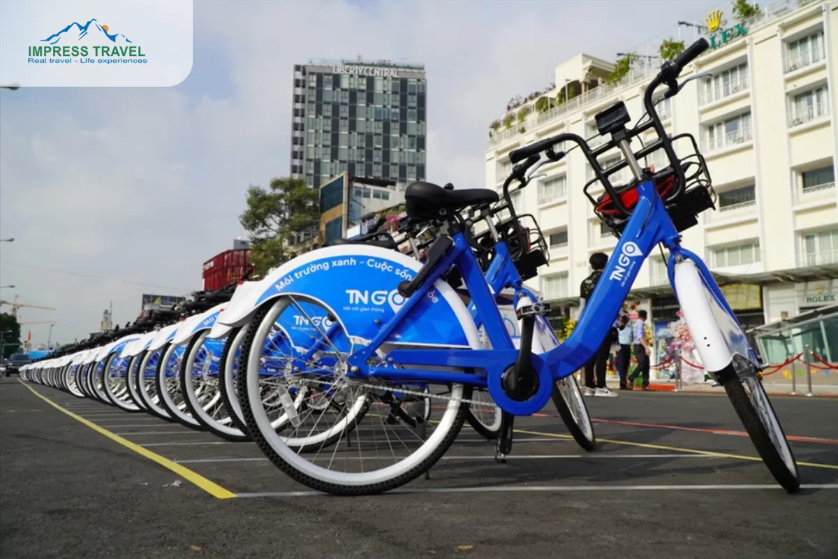 Easily rent bicycles right in the center of Da Nang city 