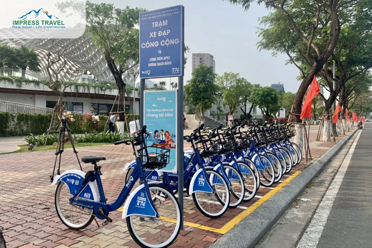 Rent public bicycles in Da Nang 