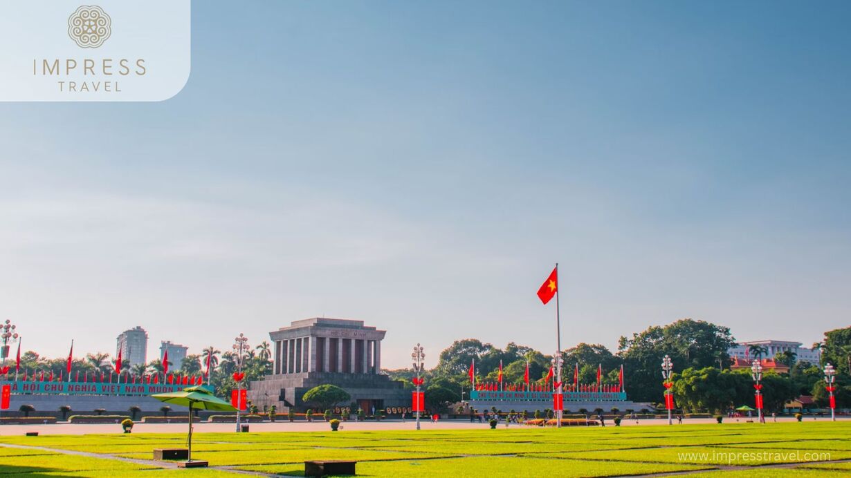Ho Chi Minh Mausoleum from afar