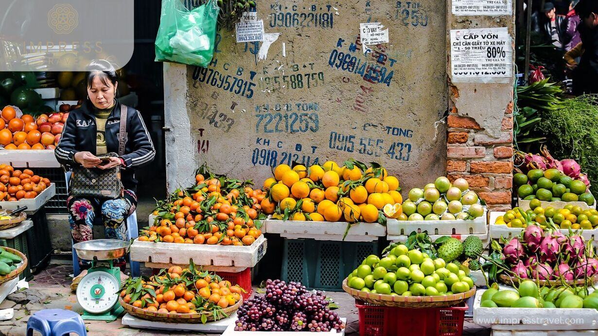 Selling fruits