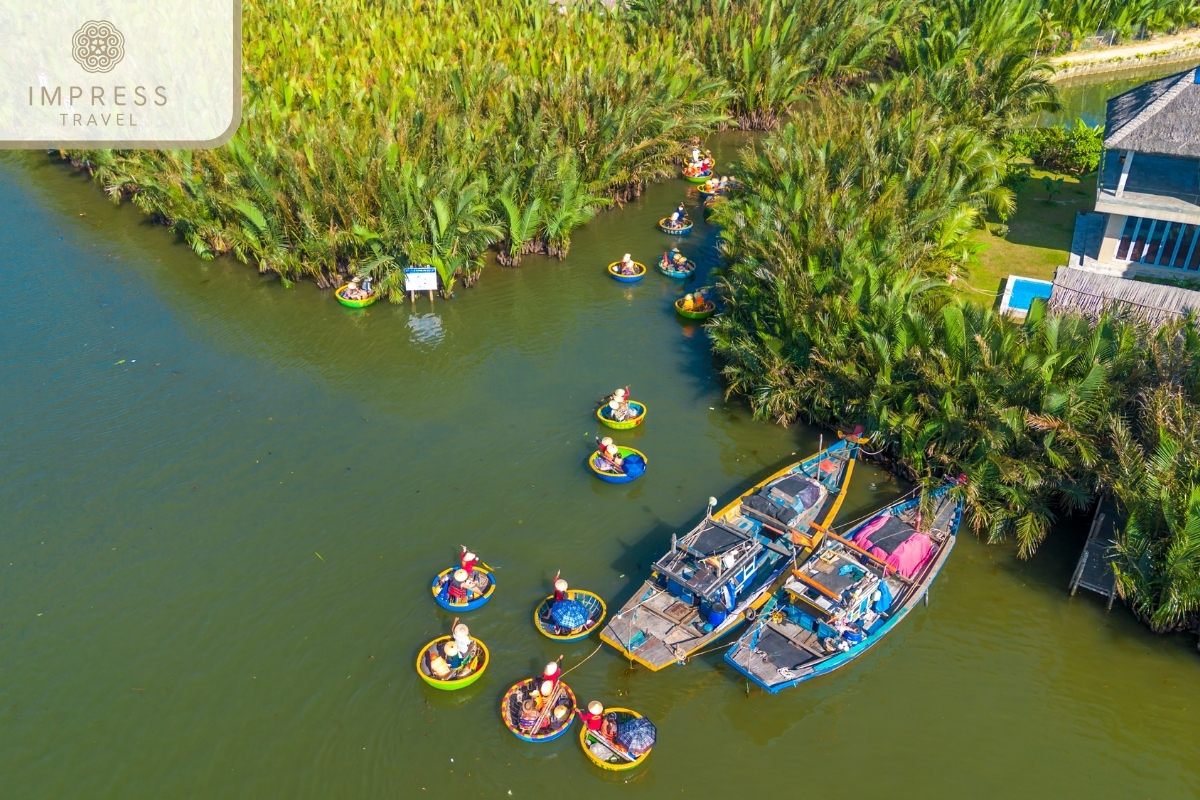 Coconut Forest Boat - Cam Thanh Coconut Village on a Danang Tour