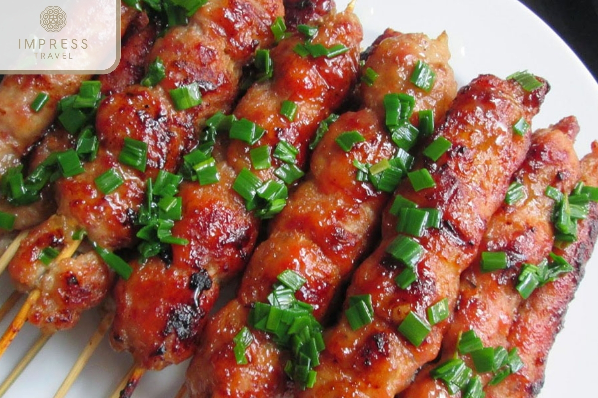 Cai Rang Grilled Pork Sausage - Can Tho's Street Food Tour