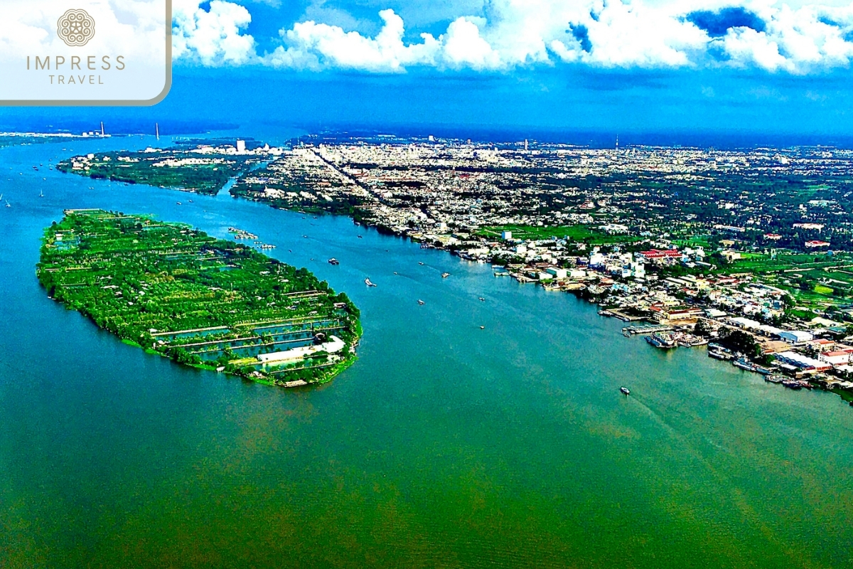 Mekong Delta seen from above - Mekong Delta tour 2 days 1 night