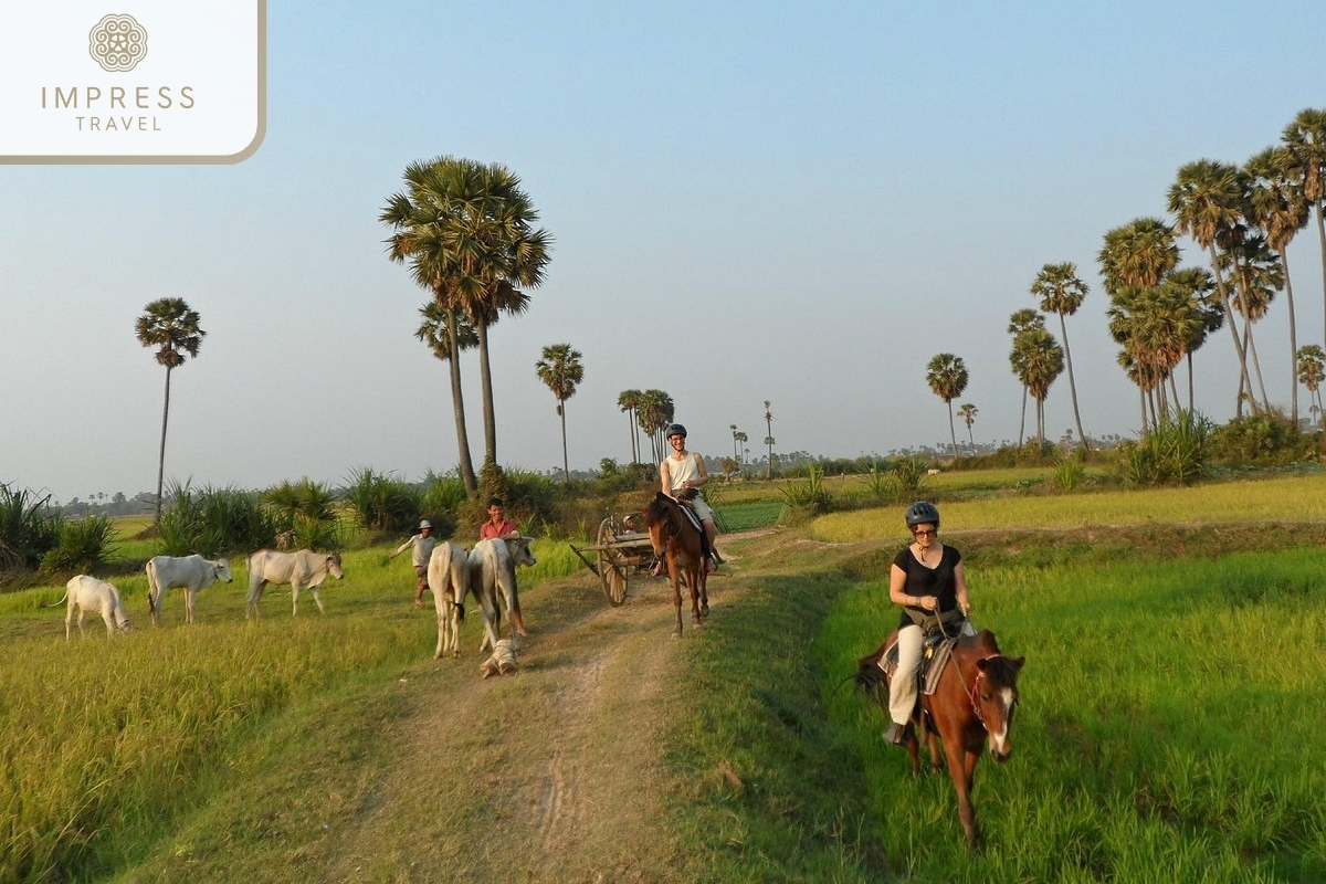 Horseback riding in the Mekong Delta