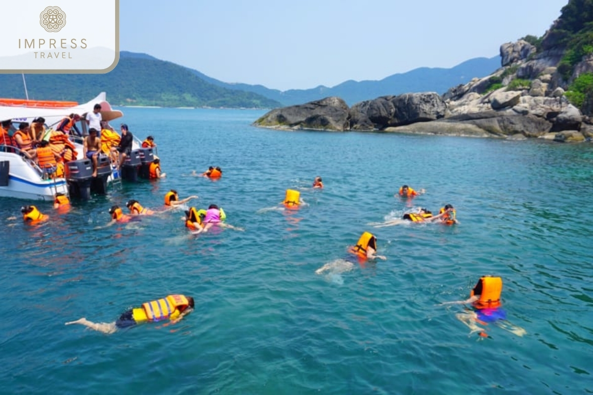 Snorkeling to see corals