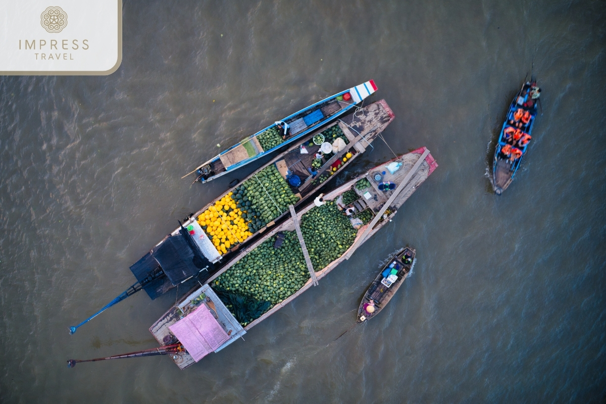 Cai Be Floating Market - morning tour to explore the life of the people of the Mekong River