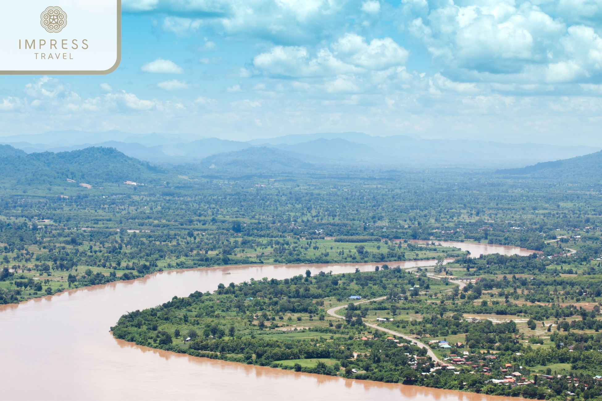 Mekong River seen from above