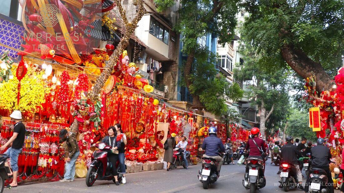 Hang Ma Street during Lunar New Year