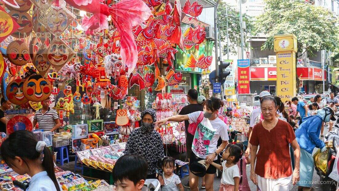 Hang Ma Street during the Mid-Autumn Festival