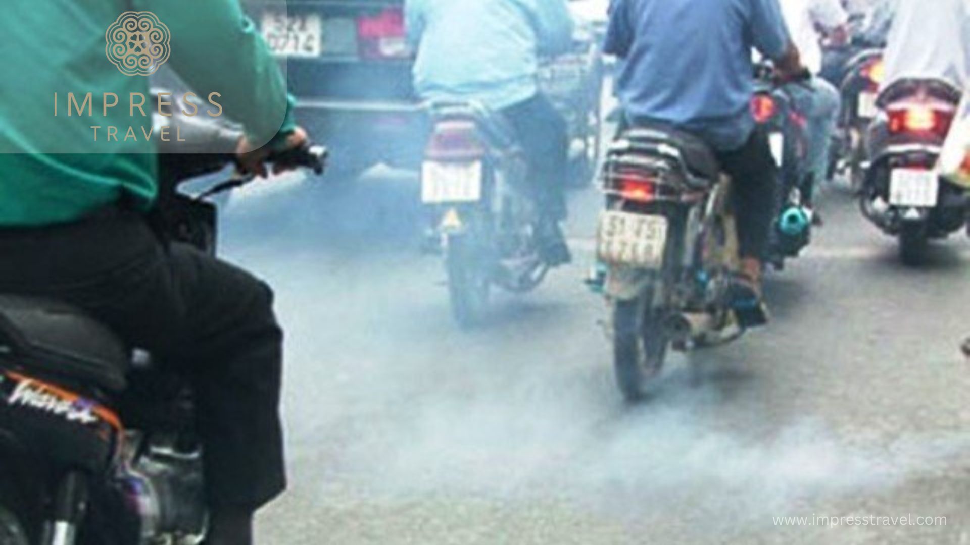 Pollution due to exhaust fumes from traffic