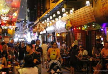 Ta Hien Beer street at night