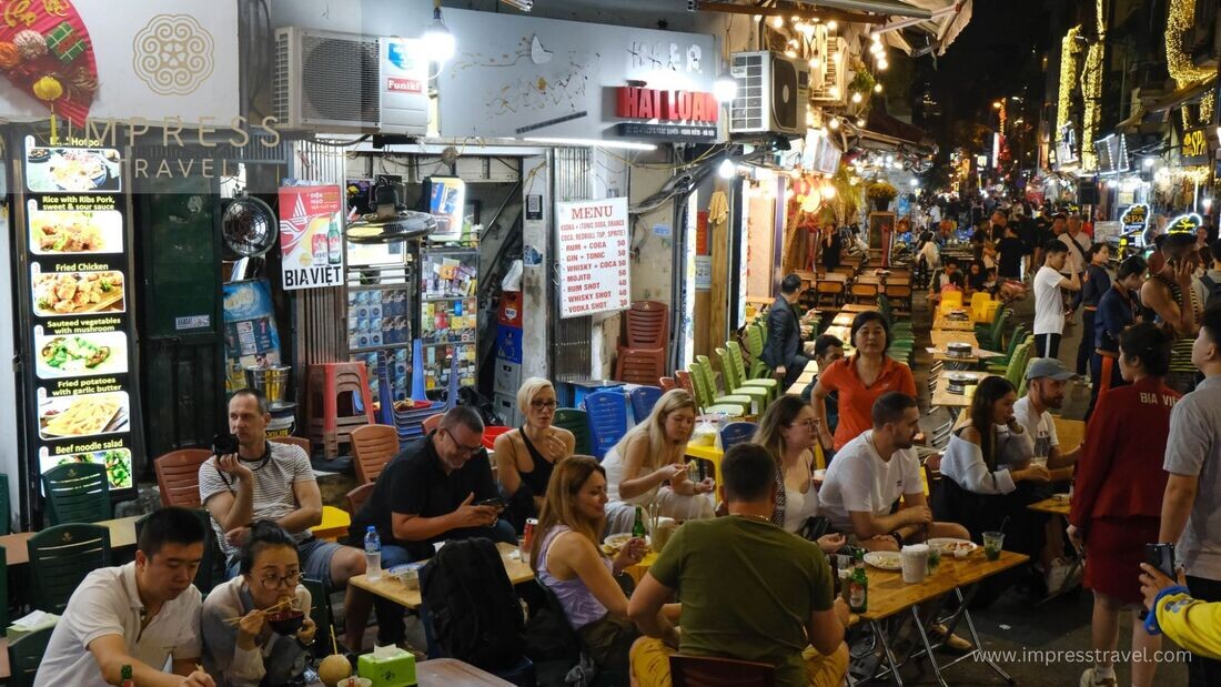 Ta Hien Beer street in Hanoi