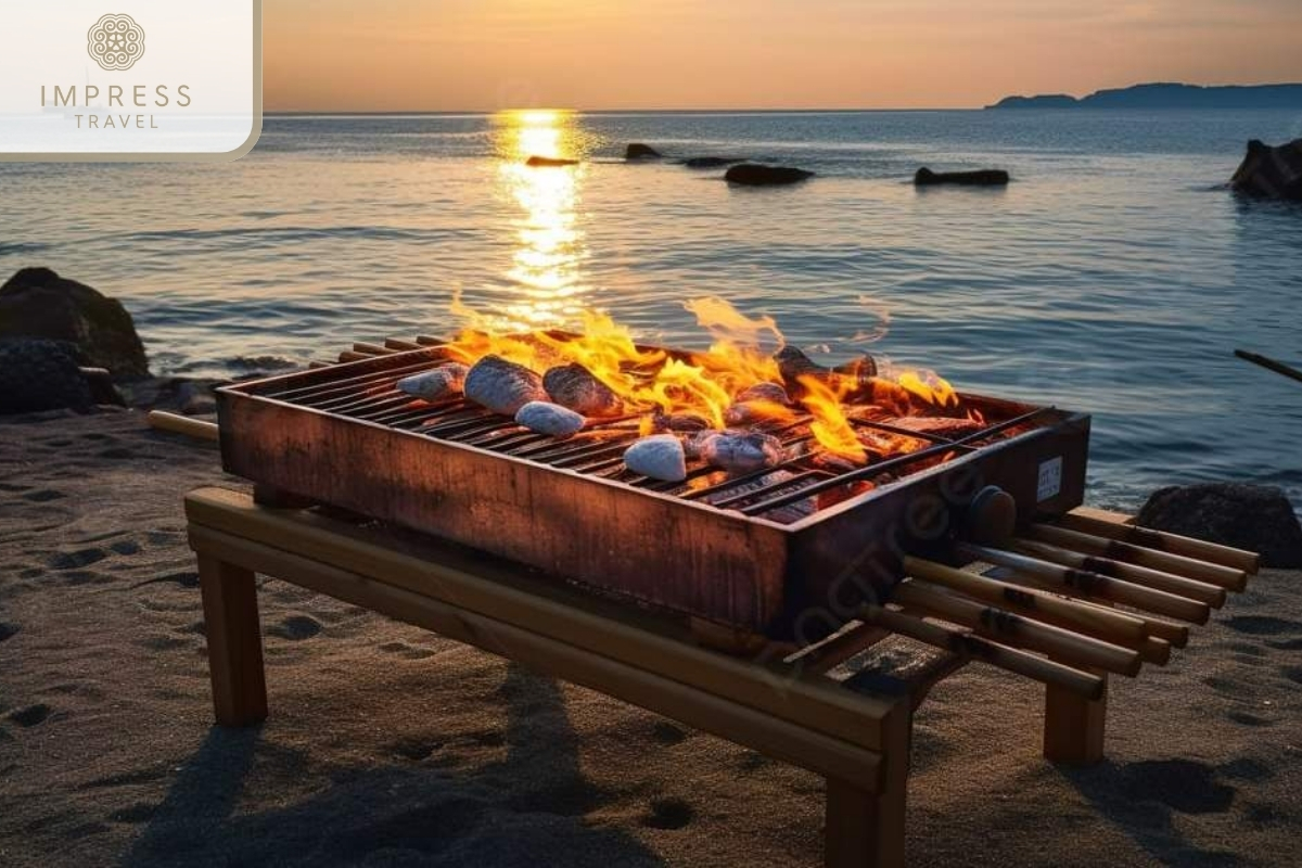 Enjoy BBQ on the beach