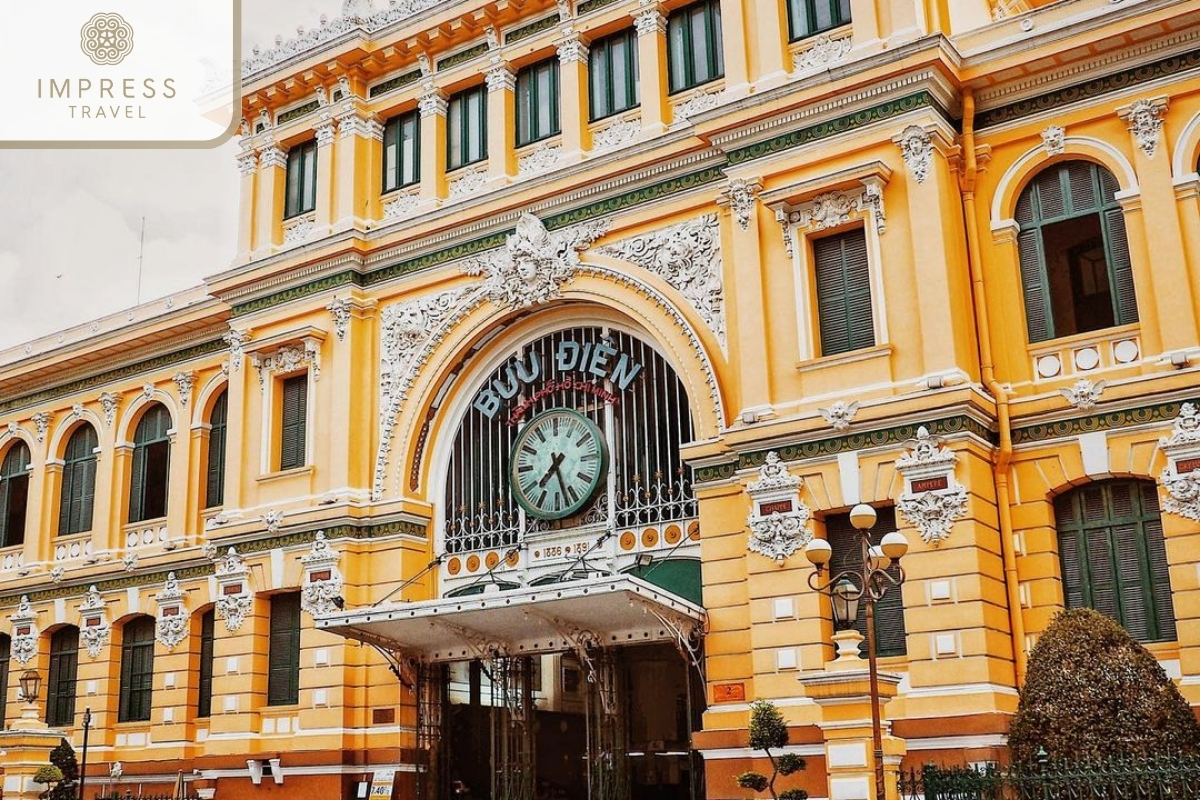 Saigon Central Post Office of the Hop-On Hop-Off Bus Tour in Ho Chi Minh City