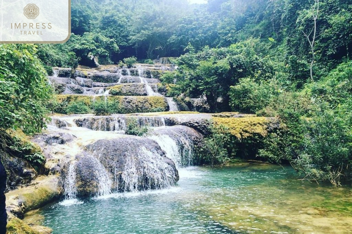 Hieu Waterfall of Muong Homestay Tour in Pu Luong 