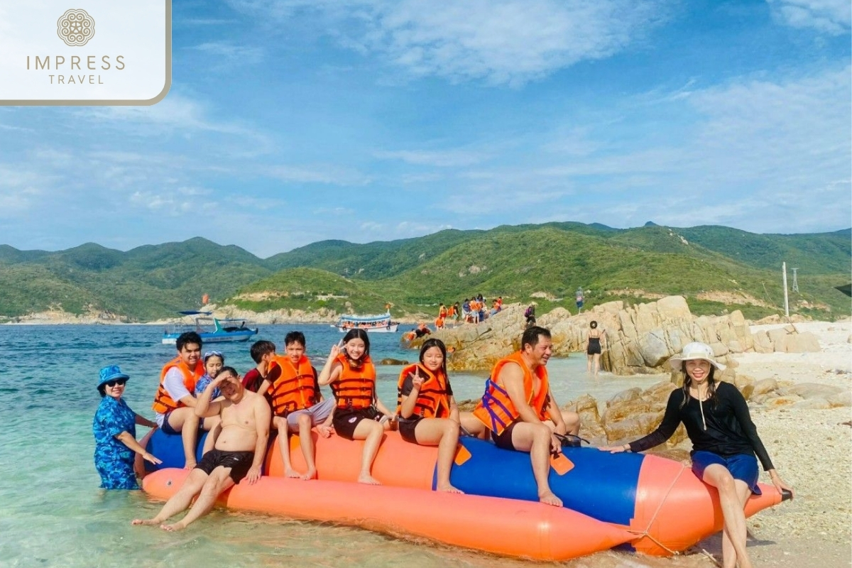 Water sports activities in Binh Ba Island with Boat Tours from Nha Trang