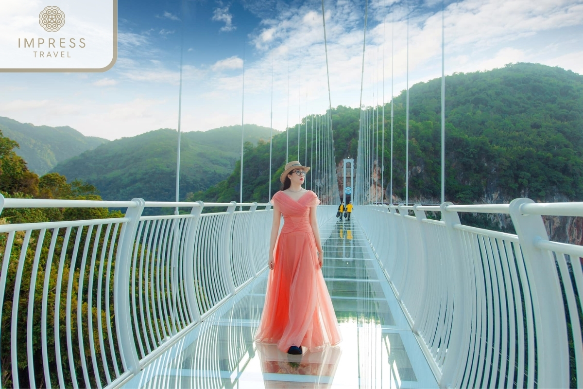 Checkin the Glass Bridge is impressive for Sapa Classic Tours