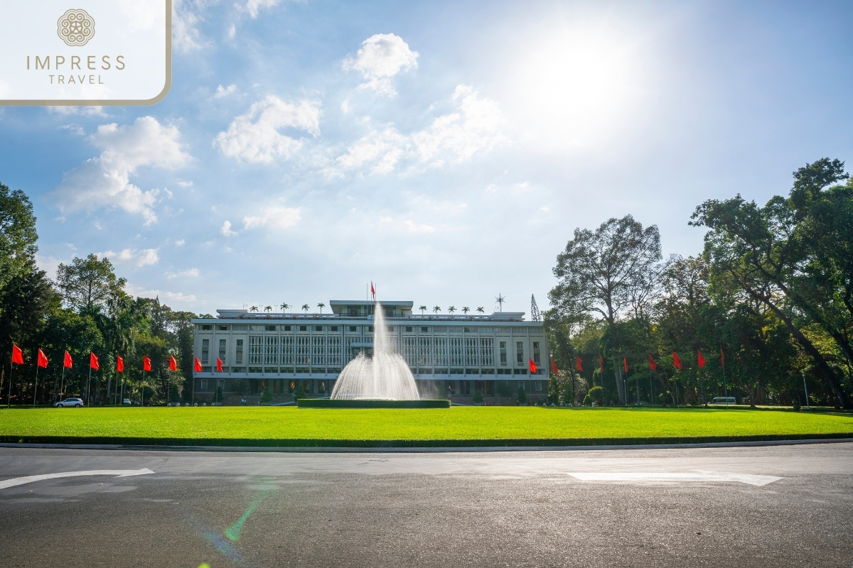 Independence Palace - Ho Chi Minh City tour includes visiting Notre Dame Cathedral