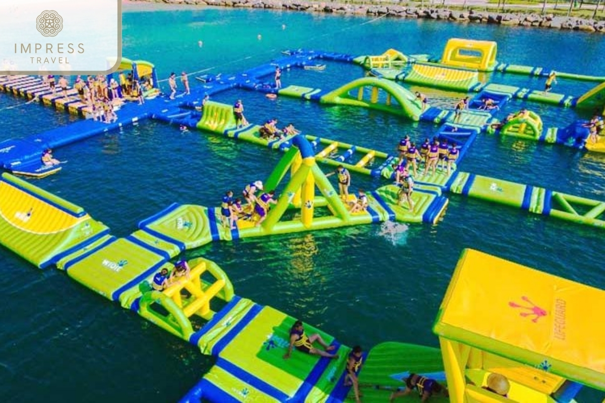 Largest Water Inflatable Park in Nha Trang Bay