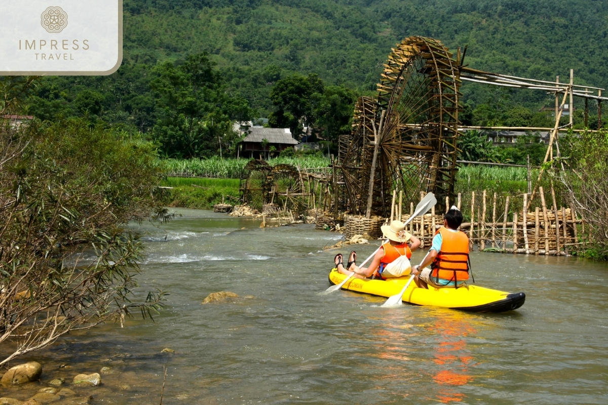 Experience rowing in Pu Luong - How Far from Hanoi to Pu Luong Center for Tours?