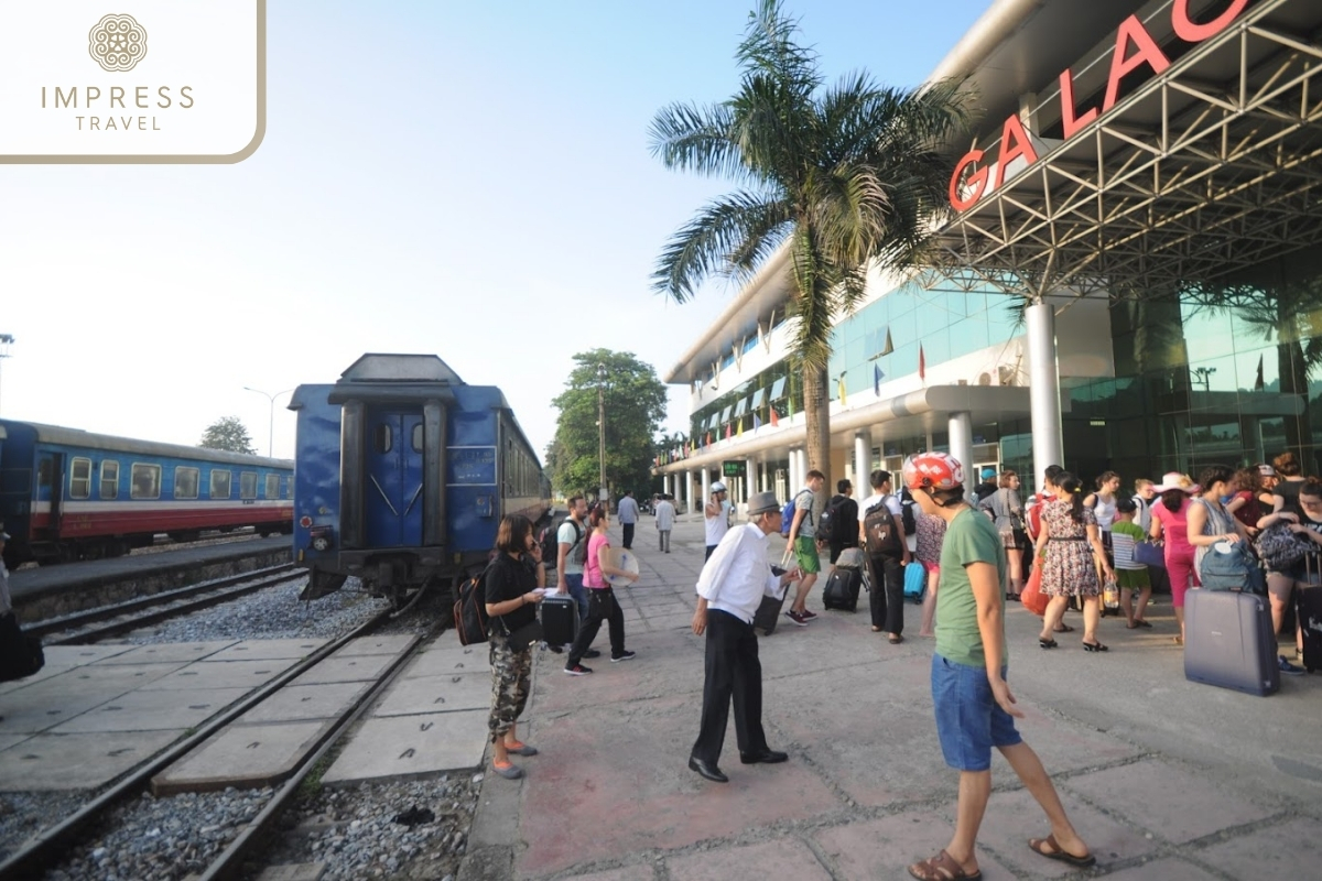 Passenger gate of Lao Cai station