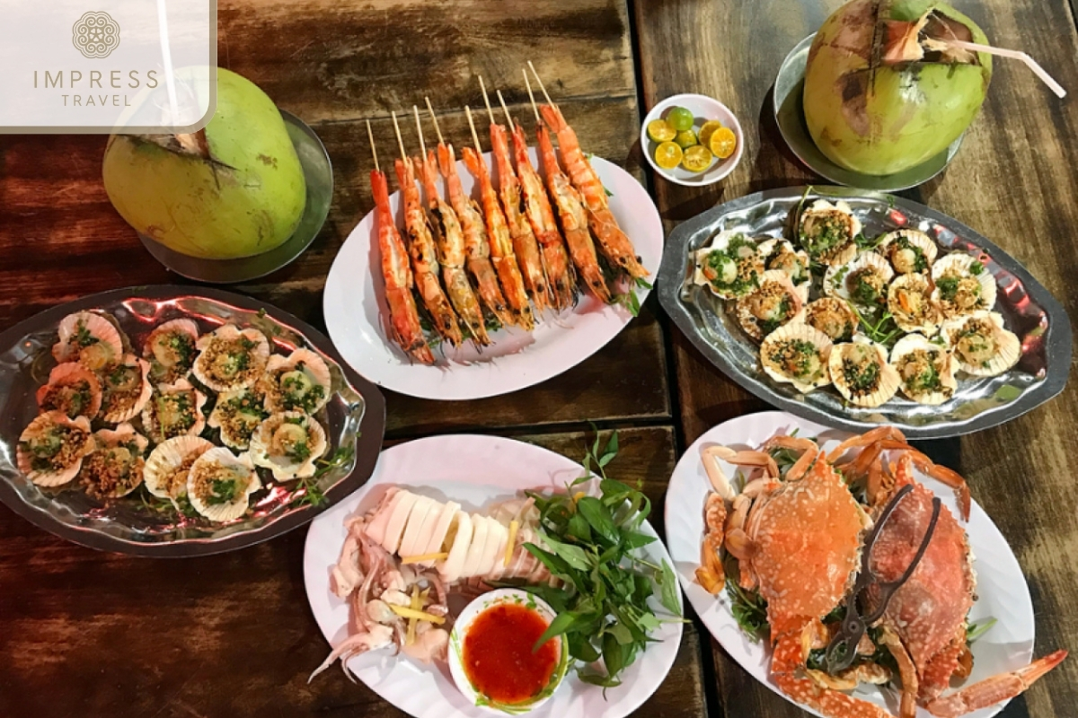 Seafood in Rach Vem Fishing Village Tours for Phu Quoc Island