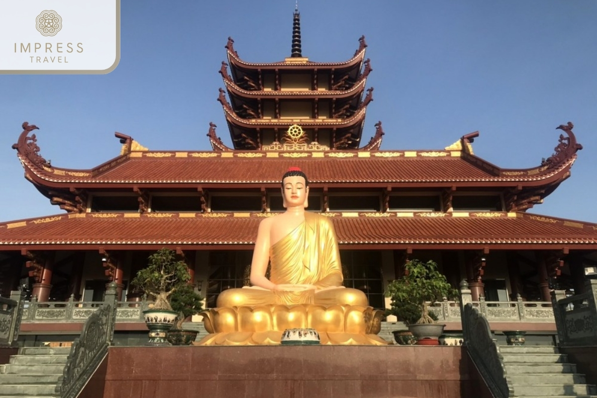 Buddhist pagoda in Ho Chi Minh City to Mekong River Tour by Les Rives Boats