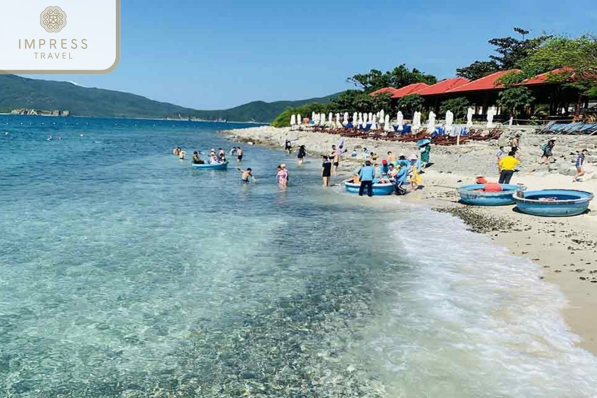 Bai Soi Beach in Emperor Cruise Tour in Nha Trang