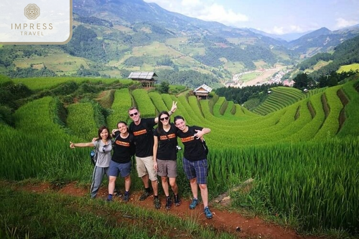 Trekking in the Mu Cang Chai Rice Terraces