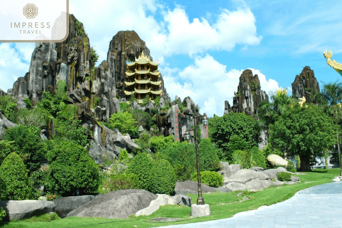 Marble Mountains of visiting places for South Korean tourists in Danang