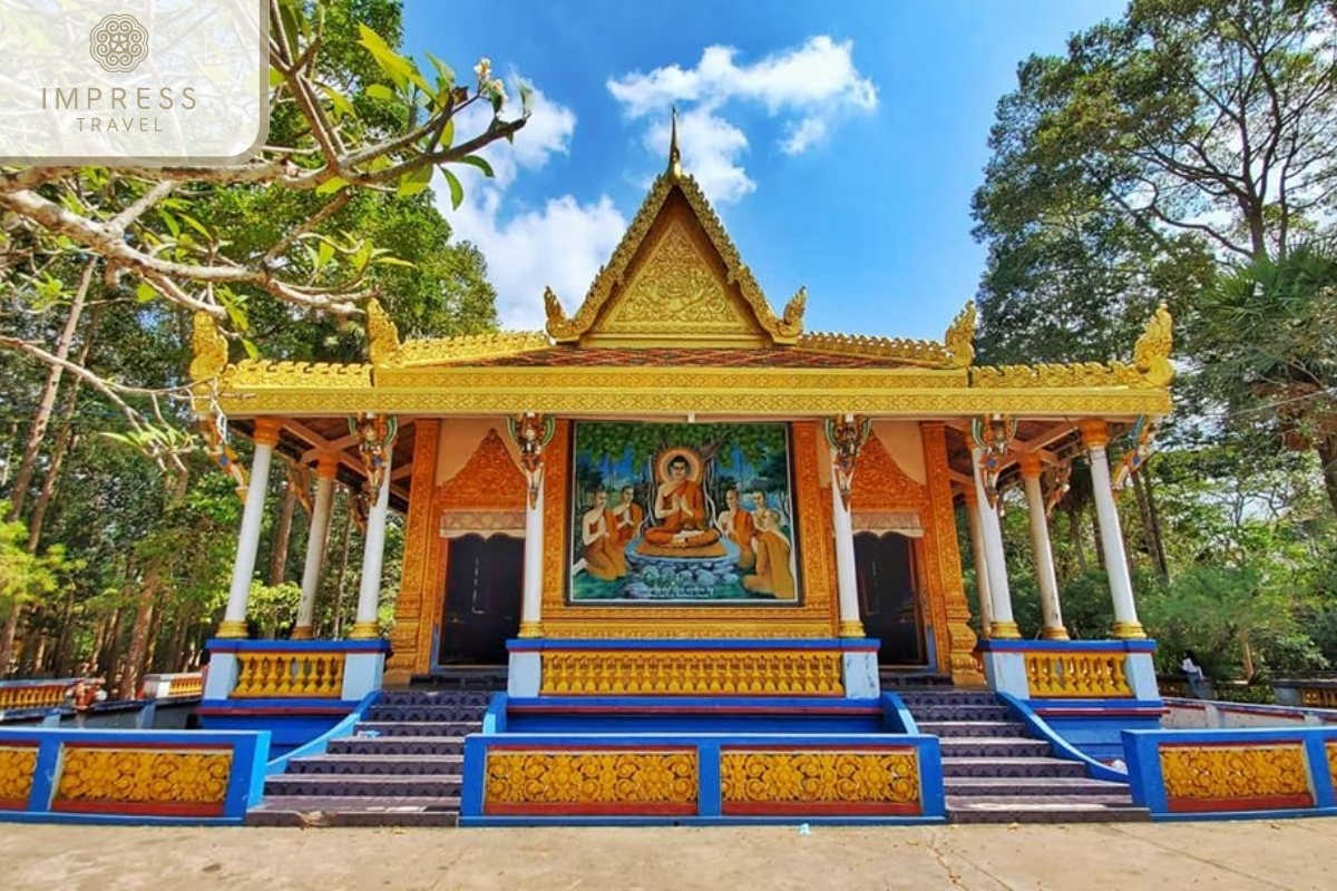 Bat Pagoda in visit Khmer Pagoda in Mekong Delta