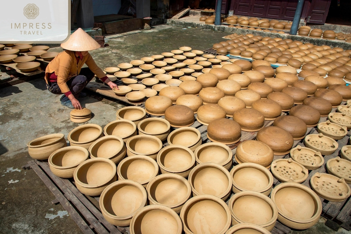 Ceramics and Pottery of visit Khmer Pagoda in Mekong Delta