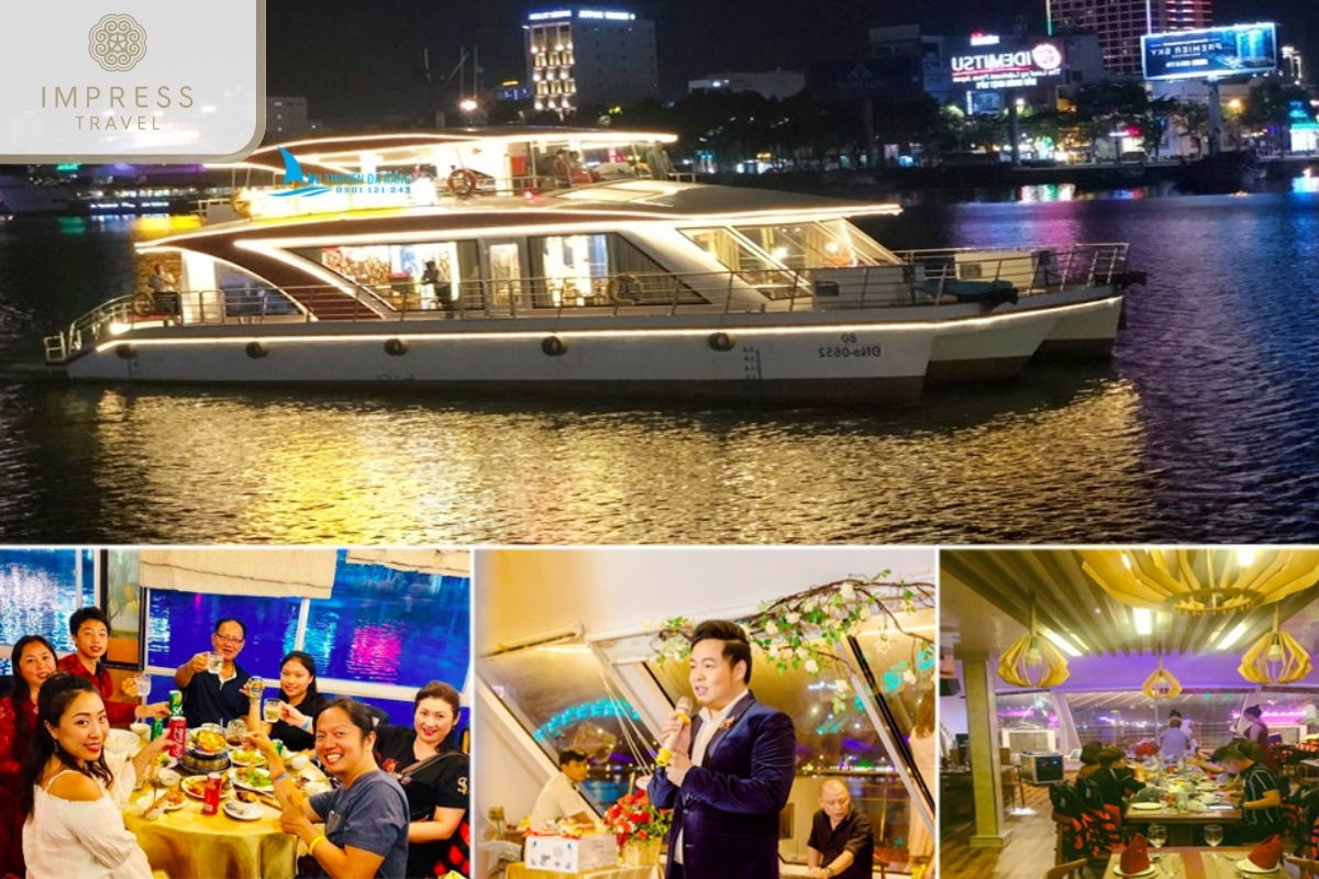 Activities on cruise ships-Bamboo Dragon Cruise tour for Danang dinner. 