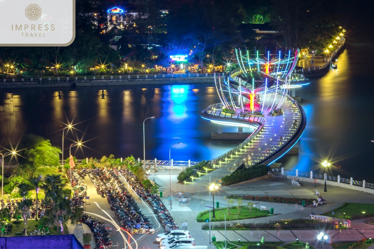 Love Bridge - Ninh Kieu Wharf on the Mekong River